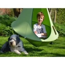 The Hamptons Collection 48” Green Children’s Bonsai Cacoon Chair With Hanging Hardware