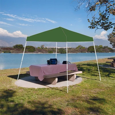 Z Shade 10x10 Foot Angled Leg Instant Shade Canopy Tent Portable Shelter, Green & Durable Plastic 5 Pound Canopy Tent Leg Weight Plates, Set Of 4 3 Z Shade 10x10 Foot Angled Leg Instant Shade Canopy Tent Portable Shelter, Green & Durable Plastic 5 Pound Canopy Tent Leg Weight Plates, Set Of 4 - Image 3