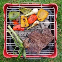 Permasteel Square Portable Charcoal Grill PG-40C10-RD - Red 22 Permasteel Square Portable Charcoal Grill PG-40C10-RD - Red -Quality Garden Outdoor Store GUEST 43a388fd c2e5 42e4 bccc 600c2b374633