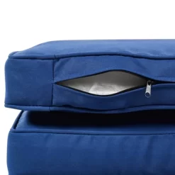 4pc Outdoor Wicker Rectangle Daybed With Canopy & Cushions - Blue - GODEER -Quality Garden Outdoor Store GUEST 442f9157 e347 43de 8b00 cf45ec9ef9a4