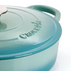 Crock-Pot Artisan 5 Qt Braiser Pan With Lid In Teal Ombre -Quality Garden Outdoor Store GUEST 44544c90 b4a8 43ed a2b5 c5a501f7c206