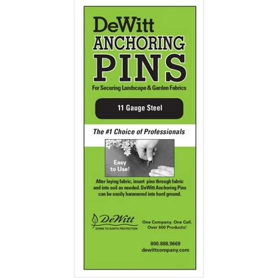 DeWitt Company 8 X 2 X 8 Inch 11 Gauge Galvanized Steel Anchor Pins, Great For Landscape Fabrics And Drip Irrigation Tubing, Bulk Package Of 1000 1 DeWitt Company 8 X 2 X 8 Inch 11 Gauge Galvanized Steel Anchor Pins, Great For Landscape Fabrics And Drip Irrigation Tubing, Bulk Package Of 1000