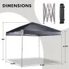 Aoodor 9.8'x9.8' Pop Up Canopy Tent With Roller Bag, Portable Instant Shade Canopy