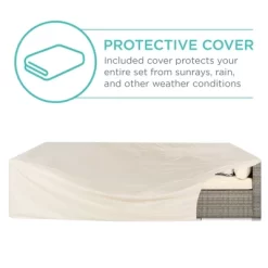 Best Choice Products 7-Piece Modular Outdoor Conversational Furniture Set, Wicker Sectional Sofas W/ Cover -Quality Garden Outdoor Store GUEST 487e7973 d5f4 42e7 96dd 0eb576b0a211