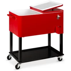 Best Choice Products 80qt Steel Rolling Cooler Cart W/ Bottle Opener, Catch Tray, Drain Plug, Locking Wheels -Quality Garden Outdoor Store GUEST 48816c62 320b 4552 b627 5096f337c455