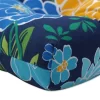2pk Outdoor/Indoor Reversible Chair Pad Set Spring Bling Blue - Pillow Perfect