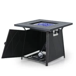 Captiva Designs 7pc Steel & Wicker Outdoor Square Fire Pit Furniture Set With Cushions -Quality Garden Outdoor Store GUEST 498e5abb 40b9 44a1 ba04 a212f7ec4bb3