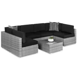 Best Choice Products 7-Piece Modular Outdoor Conversational Furniture Set, Wicker Sectional Sofas W/ Cover -Quality Garden Outdoor Store GUEST 4abd42c3 ebb2 49c2 9e07 7583d1a98b38