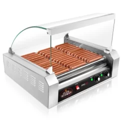 Olde Midway Electric Hot Dog Roller Grill Machine With Glass Cover, Commercial Grade -Quality Garden Outdoor Store GUEST 4b06841f c39f 444f 9fb0 f0cfa91bd81c