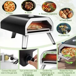 Costway Outdoor Gas Pizza Oven Portable Propane Pizza Stove With Oven Cover Pizza Stone 14 Costway Outdoor Gas Pizza Oven Portable Propane Pizza Stove With Oven Cover Pizza Stone -Quality Garden Outdoor Store GUEST 4b559b39 a61f 4861 9a86 200467807130