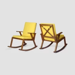 Champlain 2pk Acacia Wood Rocking Chair - Christopher Knight Home 15 Champlain 2pk Acacia Wood Rocking Chair - Christopher Knight Home -Quality Garden Outdoor Store GUEST 4cf2bb4d 7c29 4229 a16e 49f6ff828a0e
