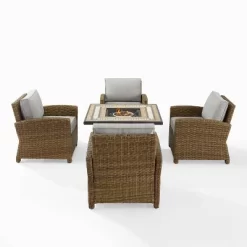 Bradenton 5pc Outdoor Wicker Arm Chair & Fire Table Set - Crosley 25 Bradenton 5pc Outdoor Wicker Arm Chair & Fire Table Set - Crosley -Quality Garden Outdoor Store GUEST 4d3b41e3 8526 4da2 aed8 c4a3163890ea