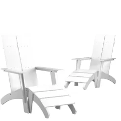 Emma And Oliver Set Of 2 Indoor/Outdoor 2-Slat Adirondack Style Chairs & Footrests 25 Emma And Oliver Set Of 2 Indoor/Outdoor 2-Slat Adirondack Style Chairs & Footrests -Quality Garden Outdoor Store GUEST 4e167e3d 7b25 4bd5 8bc4 b337340f93c2