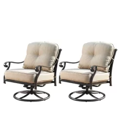 Oakland Living 5pc Deep Seating Swivel Aluminum Outdoor Patio Fire Pit Dining Set Copper -Quality Garden Outdoor Store GUEST 4ead8e26 39f7 424a ad5c 8be87a8ca392