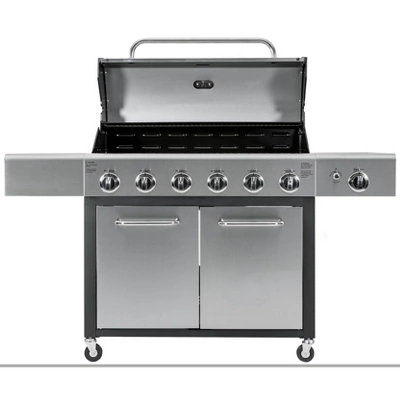 Kenmore 6-Burner XL Grill With Side Propane Gas Burner PG-40611S0L 1 Kenmore 6-Burner XL Grill With Side Propane Gas Burner PG-40611S0L