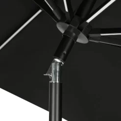 11' X 11' Calypso II Market Patio Umbrella With Solar LED Strip Lights Black - Island Umbrella 25 11' X 11' Calypso II Market Patio Umbrella With Solar LED Strip Lights Black - Island Umbrella -Quality Garden Outdoor Store GUEST 507a21d0 0758 4b43 9fbc 8b0862d8236a