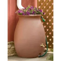 Rainwater Urn, 50 Gallon, 4' Hose Included, Brass Water Spigot, Removable Top -Quality Garden Outdoor Store GUEST 509890b8 1f27 4ad0 bd5b 141e9731b95b