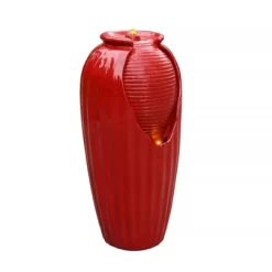 Teamson Home Indoor/Outdoor Contemporary Vase Water Fountain With LED Lights, Red 9 Teamson Home Indoor/Outdoor Contemporary Vase Water Fountain With LED Lights, Red -Quality Garden Outdoor Store GUEST 50d58dac 89cf 4d93 8ab1 e900ca96ead1