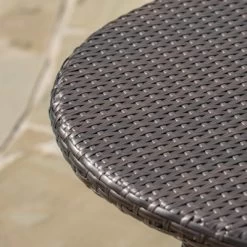 Corsica Round Wicker Bistro Table - Multi Brown - Christopher Knight Home -Quality Garden Outdoor Store GUEST 51aaac3b ebeb 4778 b383 d072ee5abc9b