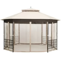 Tangkula 10'x 12'Octagonal Canopy Tent Patio Gazebo Canopy Shelter W/ Mosquito Netting 6 Tangkula 10'x 12'Octagonal Canopy Tent Patio Gazebo Canopy Shelter W/ Mosquito Netting -Quality Garden Outdoor Store GUEST 525cc814 a4f1 47bb abb9 6a83cb04c4d0