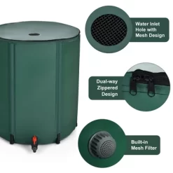 Costway 53 Gallon Portable Rain Barrel Water Collector Collapsible Tank W/Spigot Filter -Quality Garden Outdoor Store GUEST 52df2622 767a 4fbf 912f 188f24977401
