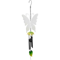 Northlight 15.75" Green Metal Butterfly Outdoor Garden Windchime -Quality Garden Outdoor Store GUEST 531e762a 4e98 4ac5 af5f d1d39b1a789c