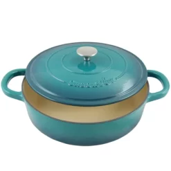 Crock-Pot Artisan 5 Qt Braiser Pan With Lid In Teal Ombre -Quality Garden Outdoor Store GUEST 53725c4a a9e7 493c 9c84 dab7c8f18ec0