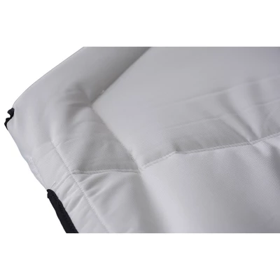 Sea Breeze Luxury Steel Frame Lounger With Canopy - Blue Wave 3 Sea Breeze Luxury Steel Frame Lounger With Canopy - Blue Wave - Image 3