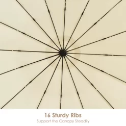 Tangkula 10 FT Patio Offset Hanging Market Umbrella Cantilever Outdoor Umbrella W/Crank & Cross Base -Quality Garden Outdoor Store GUEST 54ad75cc 2452 4a6f 8838 3d3a3d349ada