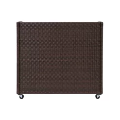 Teamson Home 39.5" Veronica Rolling Outdoor PE Rattan Bar Cart With Storage, Brown -Quality Garden Outdoor Store GUEST 55cfc7a0 4cd5 4bfe 9521 3fc647174183