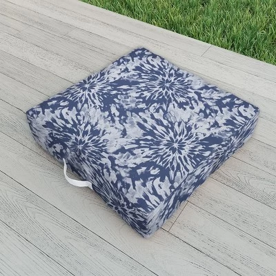Emanuela Carratoni Blue Tie Dye Outdoor Floor Cushion - Deny Designs 1 Emanuela Carratoni Blue Tie Dye Outdoor Floor Cushion - Deny Designs