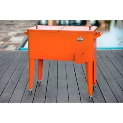 80qt Portable Rolling Patio Cooler - Permasteel -Quality Garden Outdoor Store GUEST 57347366 0f2e 4dbc 81bd 1eb59a01493d