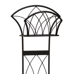 Liberty Garden LBG116 Steel Decorative Garden Hose Stand With Gothic Design For Backyard, Garden, Or Home In Patina Brown