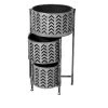Galvanized Grow Bag Triple Planters With Stand