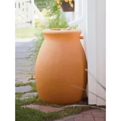 Rainwater Urn, 50 Gallon, 4' Hose Included, Brass Water Spigot, Removable Top -Quality Garden Outdoor Store GUEST 59f92f04 f492 430c a0bf bbe97e274689