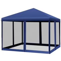 Outsunny 10' X 10' Heavy Duty Pop Up Canopy With Removable Mesh Sidewall Netting, Easy Setup Design, Outdoor Party Event With Storage Bag -Quality Garden Outdoor Store GUEST 5ab667e7 0b6c 4f6c beeb 1c5b36be9db3
