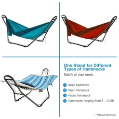 Costway Hammock Stand Heavy Duty Steel Frame Hanging Hooks Indoor Outdoor -Quality Garden Outdoor Store GUEST 5bfe1084 630b 4d0b bbb1 1cecb39d297c