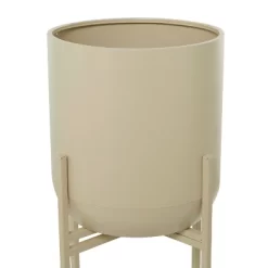 36" Wide Planter Modern Metal Planter Pot Beige - CosmoLiving By Cosmopolitan 7 36" Wide Planter Modern Metal Planter Pot Beige - CosmoLiving By Cosmopolitan -Quality Garden Outdoor Store GUEST 5c3173ea a143 4855 abca 49f62c793545