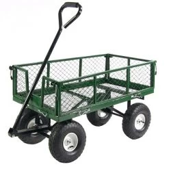 Sunnydaze Decor Sunnydaze Outdoor Lawn And Garden Heavy-Duty Durable Steel Mesh Utility Wagon Cart With Removable Sides -Quality Garden Outdoor Store GUEST 5cc078c3 98d1 46f3 8d56 940f567a8541