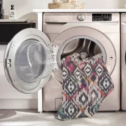 Govan Washable Outdoor Rug Ivory/Charcoal - Linon -Quality Garden Outdoor Store GUEST 5f3ba7f8 748e 4ec9 9aa8 af18af794830