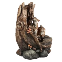 LuxenHome Resin Two Bunnies Tree Stump Outdoor Fountain With LED Lights 14 LuxenHome Resin Two Bunnies Tree Stump Outdoor Fountain With LED Lights -Quality Garden Outdoor Store GUEST 5f7bb404 9a8f 45a9 ad47 43c75fd3f08c
