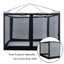 Aoodor Canopy Mesh Sidewall Replacement With 2 Side Zipper For 10' X 10' Pop Up Canopy Tent (Mosquito Net Only) -Quality Garden Outdoor Store GUEST 614bb019 6cd9 41e8 bf28 817ba51652e2