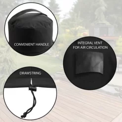 Pure Grill 27-Inch Ceramic Grill Cover For All Large Kamado Charcoal BBQ Grill Brands, Universal Fit Cover - 35" Dia X 45" H -Quality Garden Outdoor Store GUEST 617e9074 72b6 4a5c ae70 0c8330c28a3c