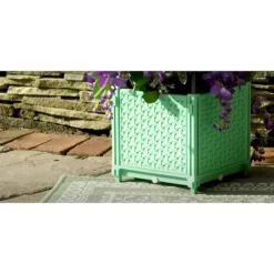 Ultimate Innovations 9.84" Wide 47pc Square Self-Watering Tower With Trellis -Quality Garden Outdoor Store GUEST 6181970b e276 405e b5d1 b4ee22774295