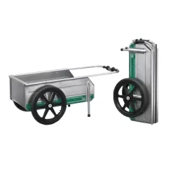 Tipke Manufacturing Company Foldit 2200 Do It All Portable Rust Resisting Aluminum Folding Utility Cart, 330 Lb Capacity, Green Stripe (2 Pack) -Quality Garden Outdoor Store GUEST 61cacd05 8160 438b ba31 5c68bf5665f6