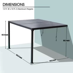 Aoodor Outdoor Louvered Pergola Adjustable Louvered Sloping Roof Wall-Mounted Pergola 13 Aoodor Outdoor Louvered Pergola Adjustable Louvered Sloping Roof Wall-Mounted Pergola -Quality Garden Outdoor Store GUEST 621028d3 d204 475d 9399 c6dcaa62215f