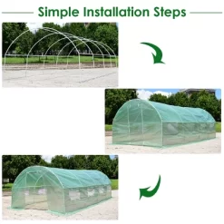 10'X6.5'X20' Walk-in Greenhouse Backyard Grow Tents Steel Frame 8 Windows -Quality Garden Outdoor Store GUEST 6376b1dd add7 49bb bae4 0753b423ceba