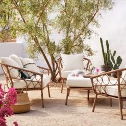 2pc Britanna Outdoor Patio Chairs, Club Chairs Natural - Opalhouse™ -Quality Garden Outdoor Store GUEST 6385c2ea 6b29 41a9 8f22 4a71cfddc595