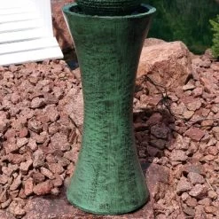 Sunnydaze Decor Sunnydaze Outdoor Polyresin Desert Spring Solar Powered Water Fountain With Battery Backup, Submersible Pump, And Panel - 30" -Quality Garden Outdoor Store GUEST 64c68f9a 392a 4ef8 9015 9c26186bc55e