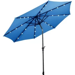 Costway 10ft Solar Lights Patio Umbrella Outdoor W/ 36 LBS Steel Umbrella Stand -Quality Garden Outdoor Store GUEST 6573eb93 9493 4abe 8780 cf906a0c5330